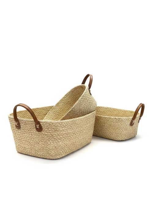 Set de 3 Canastos Mallorca Neutro