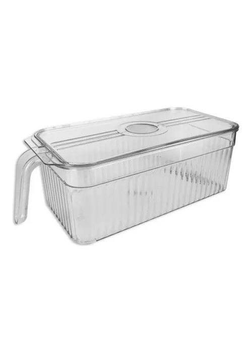 Organizador transparente con tapa mediano Neutro