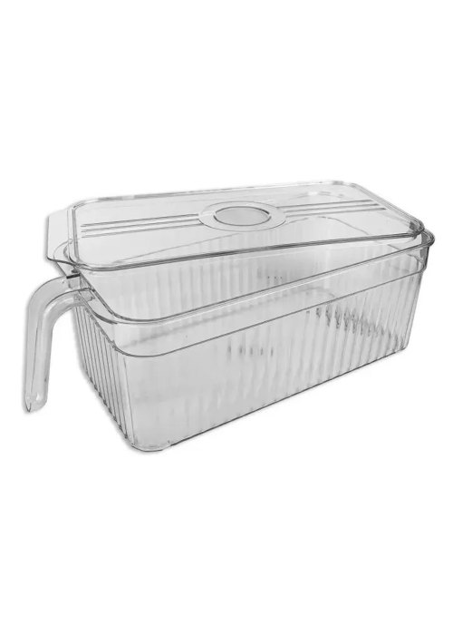 Organizador transparente con tapa mediano Neutro