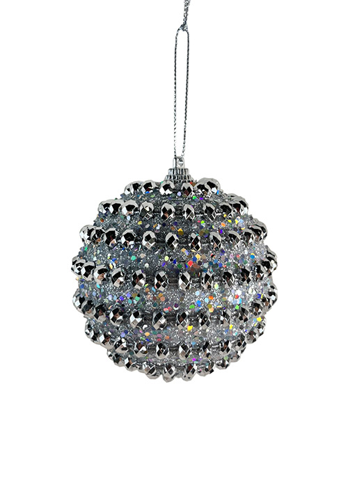 Adorno Circulos Textura Silver Plata