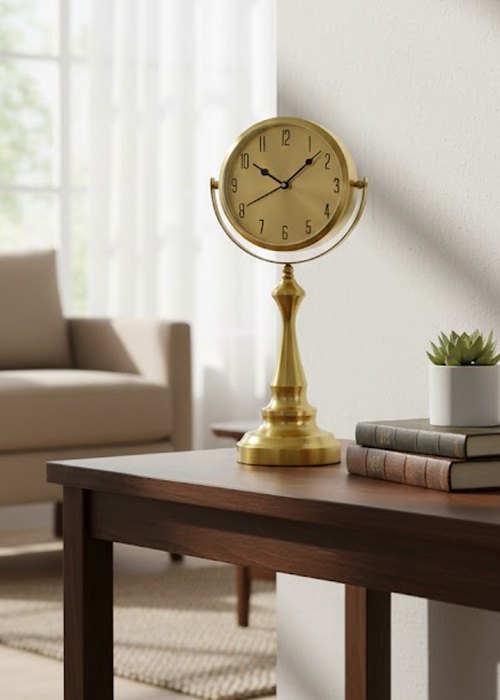Reloj de Mesa Dorado Neutro