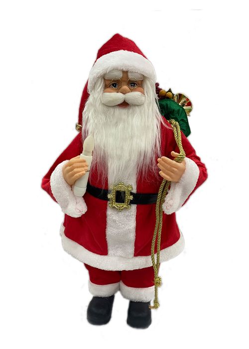 Santa con movimiento, musica y luz