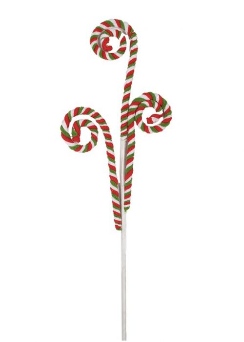 Rama de Bastones Navideños Multicolor