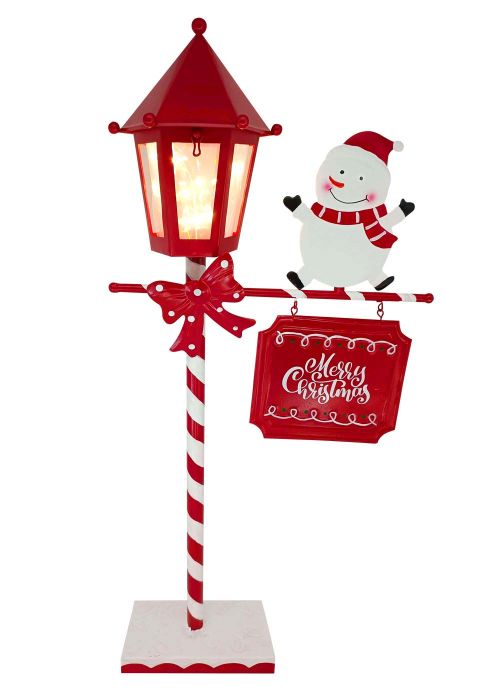 Farol Candy Cane Snowman