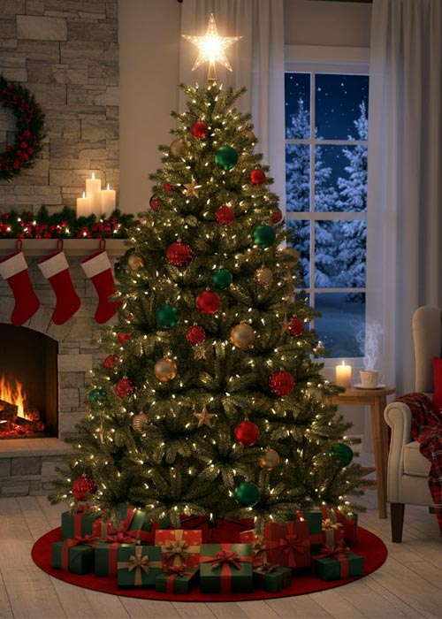 Árbol Navideño Cerro Castor 180 cm Verde