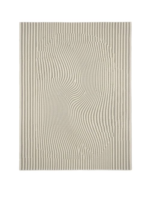 Alfombra Rayada Romana 160 cm Neutro