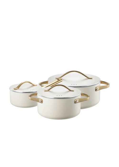 Set de bateria cocina 8 Piezas Blanco Neutro