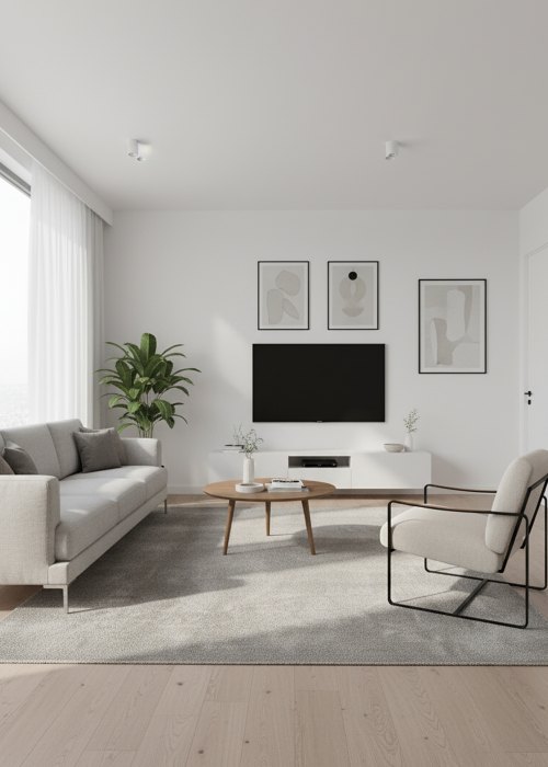 Alfombra Efecto Terciopelo 160 cm Gris