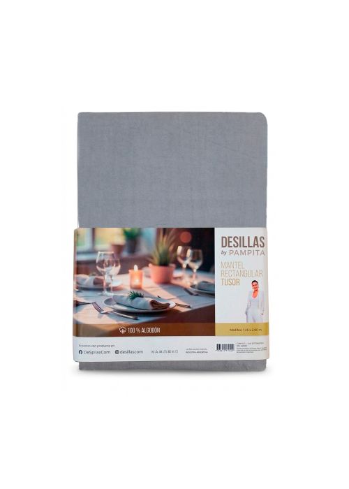 MANTEL TUSOR 1.45X2.00 MTS Gris