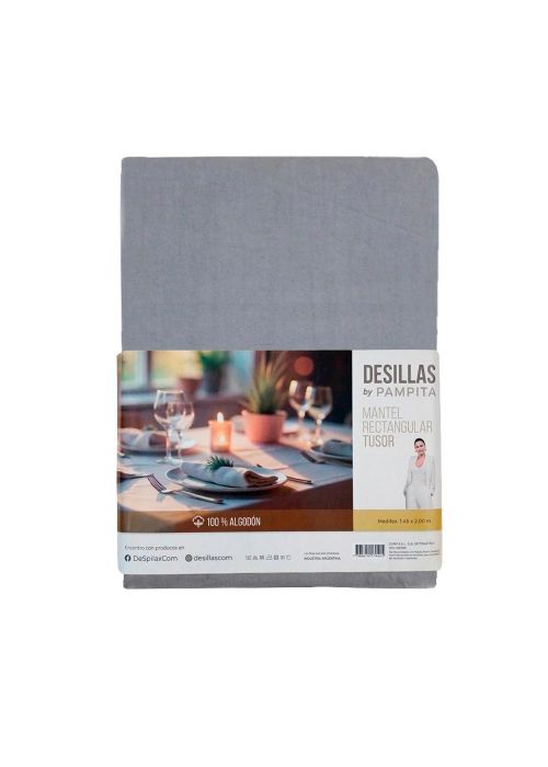 MANTEL TUSOR 1.45X2.00 MTS Gris
