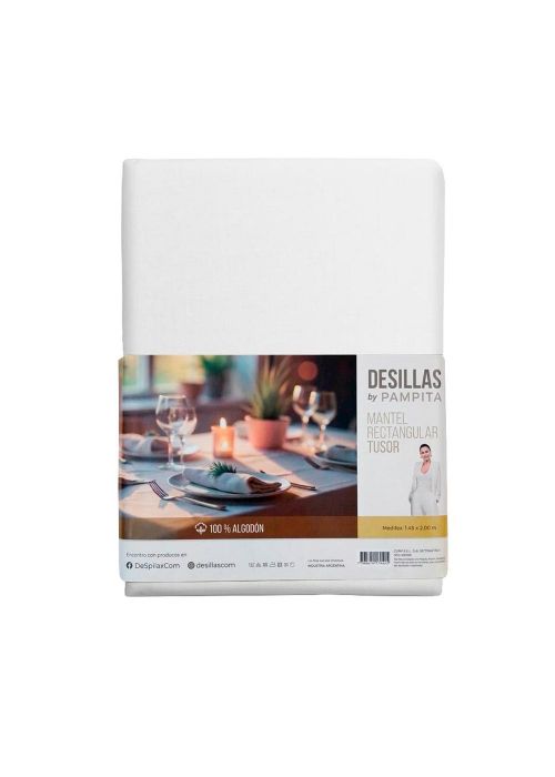MANTEL TUSOR 1.45X2.00 MTS Blanco
