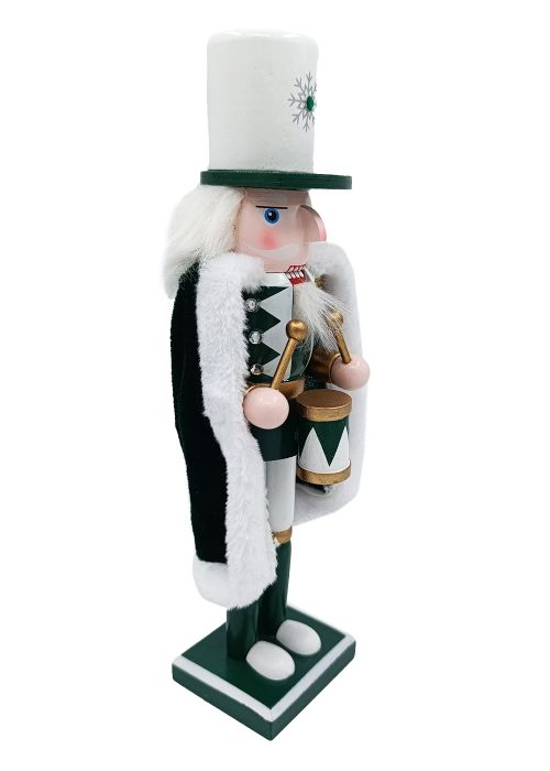 Muñeco Cascanueces con Capa Verde 30cm Verde Oscuro