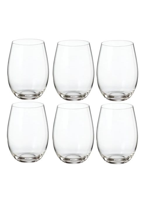 Set de 6 Vaso Bombé Neutro