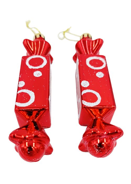 Set por 2 Caramelos Rectangular Rojos Rojo