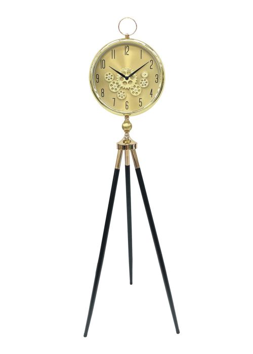 Reloj de pie trípode Dorado
