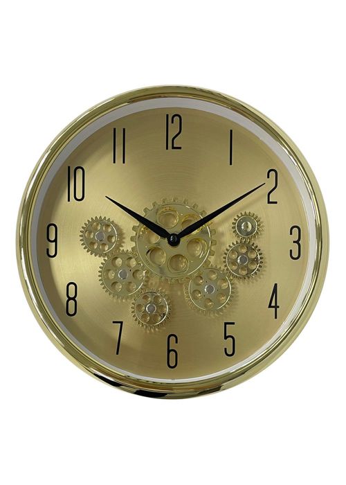 Reloj de pared engranajes Dorado Neutro