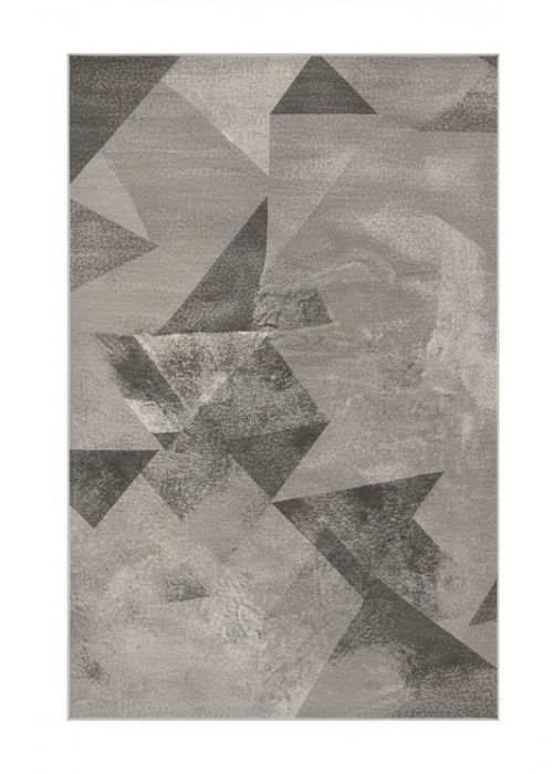 Alfombra Geométrica Triángulos 160 cm Neutro