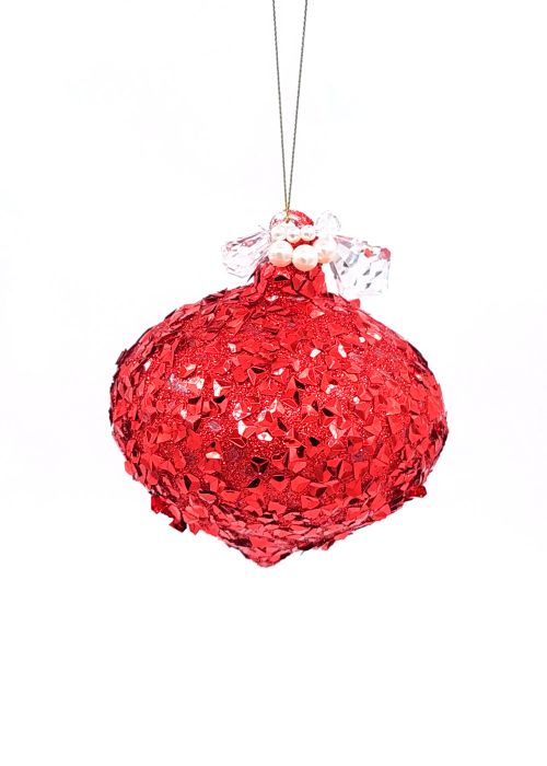 Esfera Brillo Rojo Deco ORN 3 Surtido