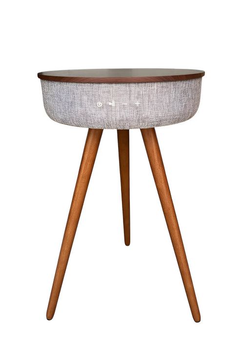 Mesa con Parlante Bluetooth Marron