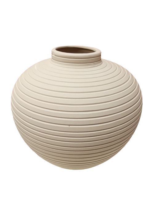Jarrón Escandinavo Ovalado Neutro