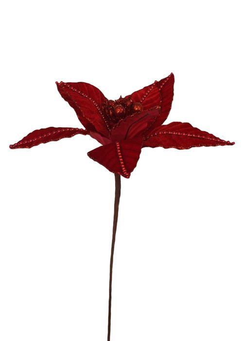 Flor Artificial Roja Rojo