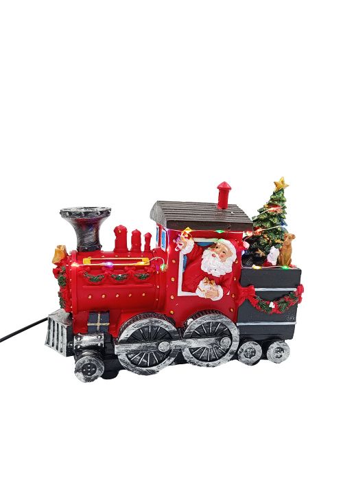 Locomotora Navideña LED Rojo