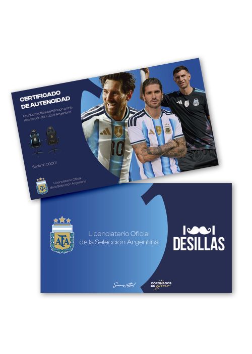 Sillón Gamer Oficial Selección Argentina AFA