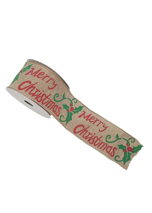 2.5X10YD CHRISTMAS RIBBON