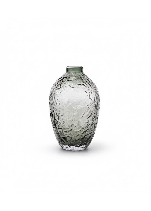 Jarrón de cristal negro M Neutro