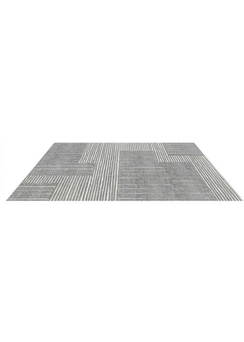 Alfombra con Patrón Geométrico 160 cm Neutro