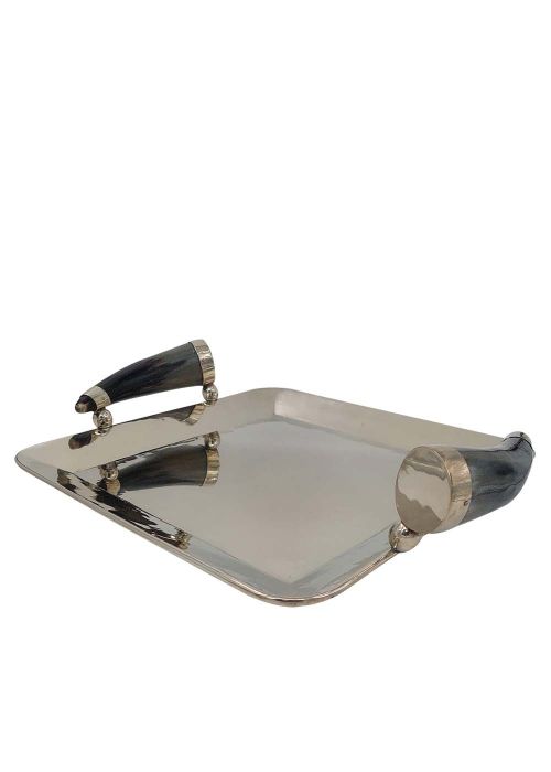Centro 40 x 40 cm c/vaca Gris