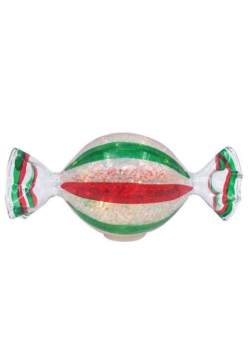 8 Rd Caramelo Verde Con Luz Led Verde