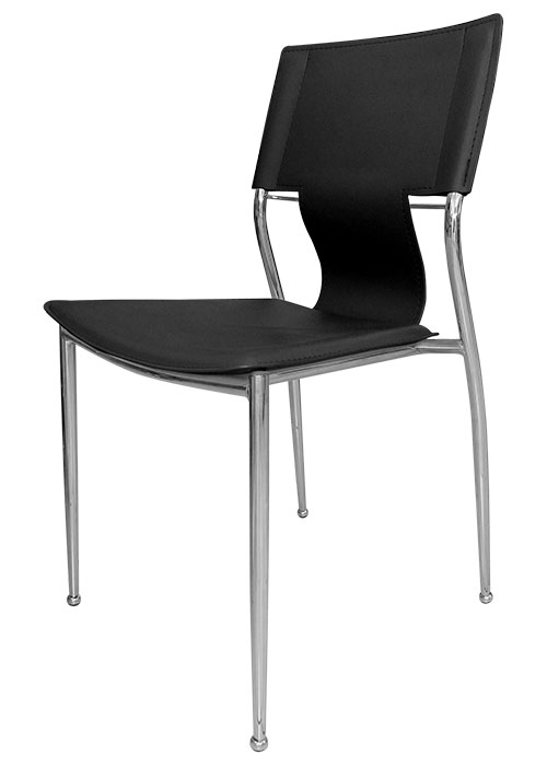 Silla Diamante Tapizado Negro