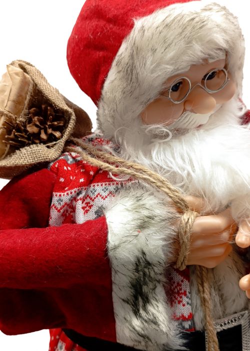 Papá Noel Ártico 60 cm Rojo y Blanco