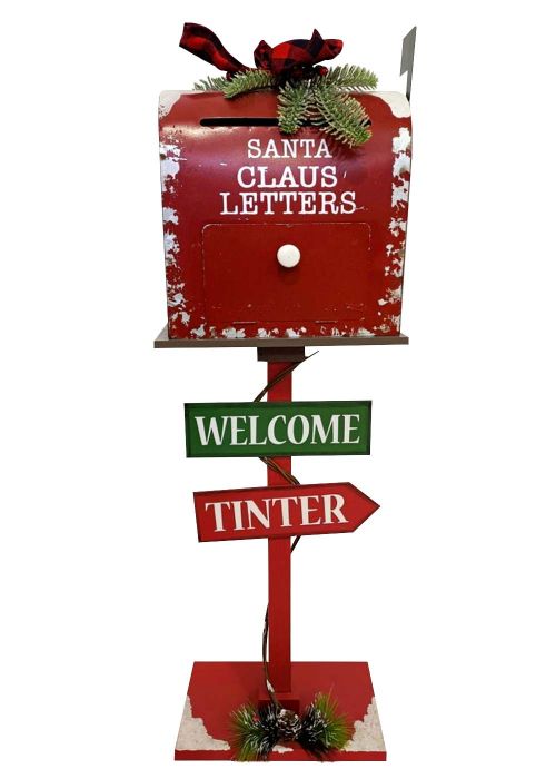 Buzon en Poste “Santa Claus Letters” Rojo