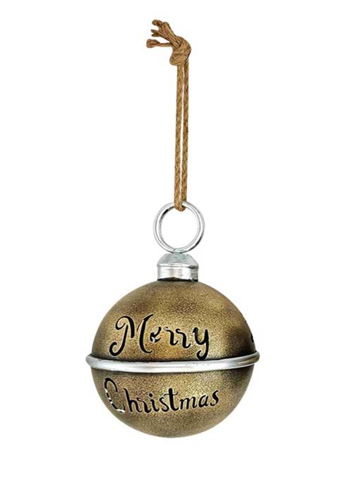 Cascabel Metálico “Merry Christmas” Chico Dorado