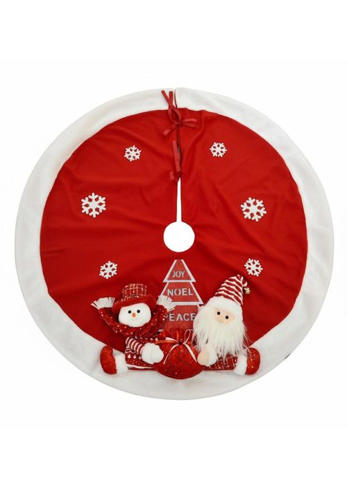 Pie de Árbol Rojo Rojo y Blanco