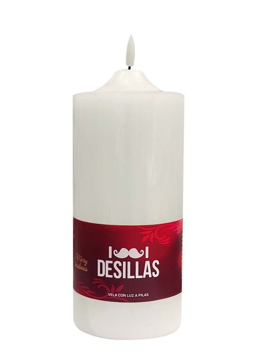 Vela con efecto flama 26 cm