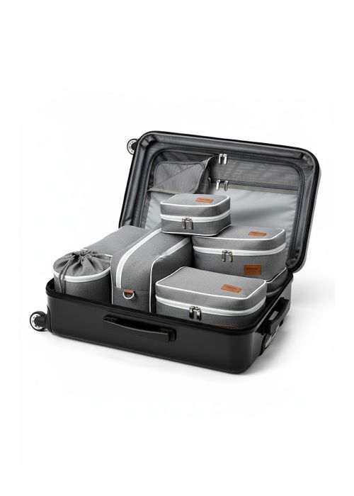 Set de bolsa organizadora de viaje 5 piezas Neutro