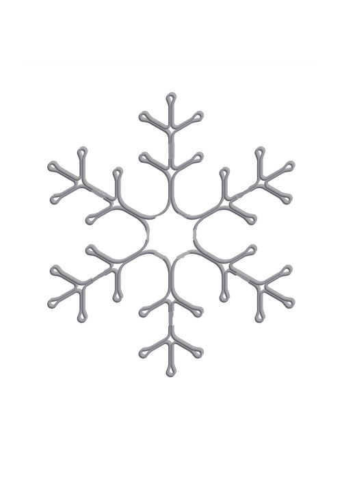 Copo de nieve LED 62 cm Blanco