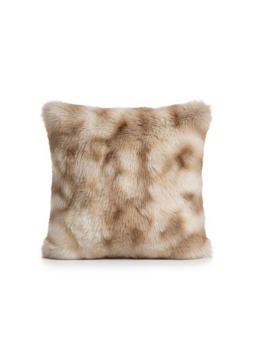 Almohadón Simil Pelo Beige Neutro