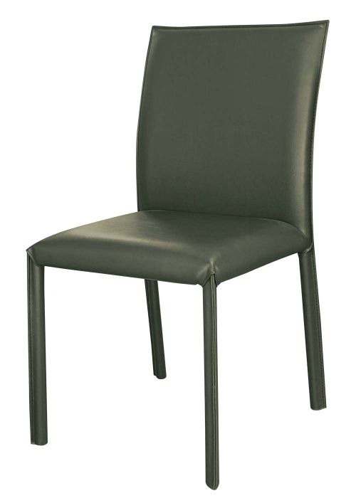Silla Granate Tapizado Gris oscuro