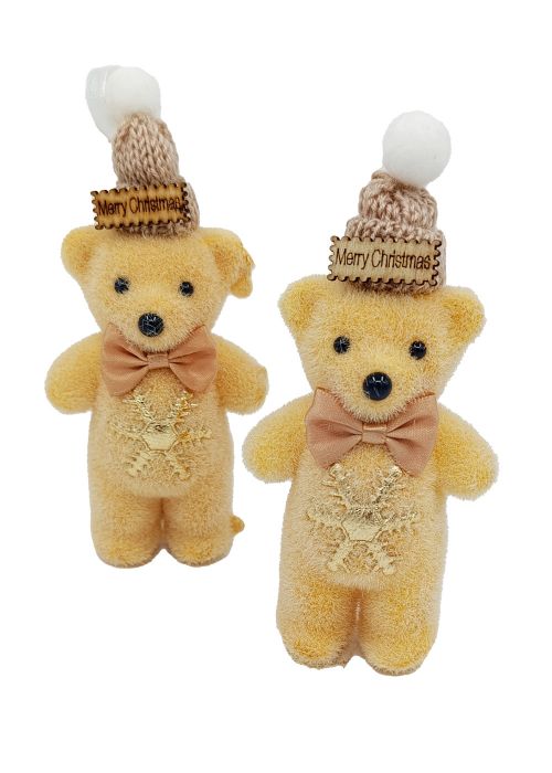 Set x2 Ositos Caramelo con Gorro Marron