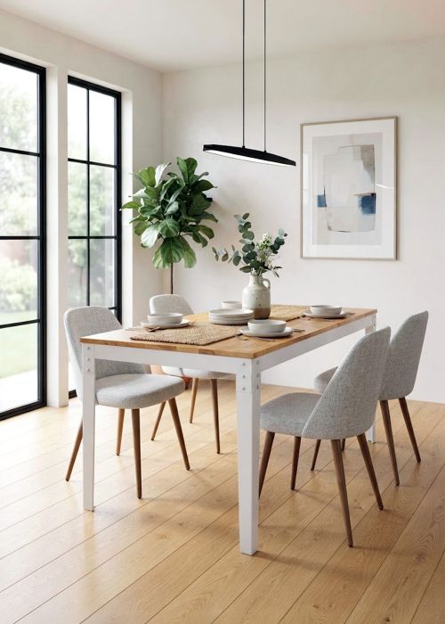 Mesa Tolix Madera II