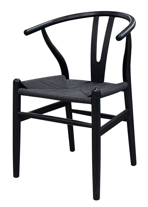 Silla Wishbone Full Black