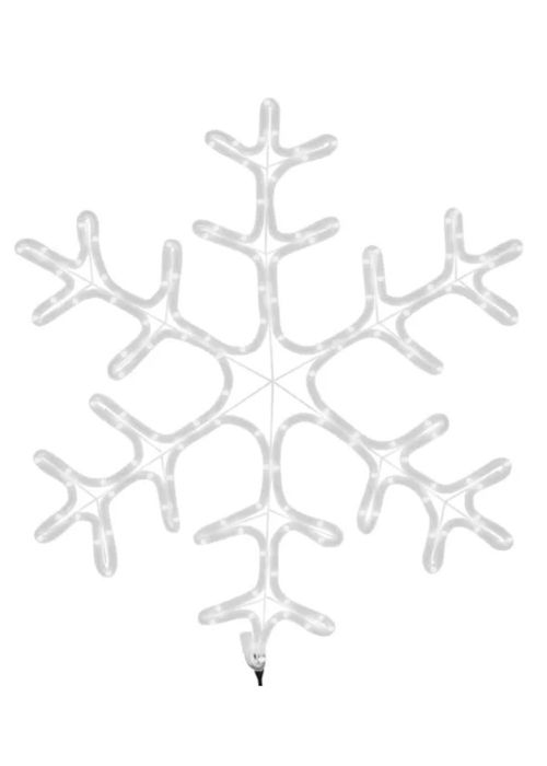 Copo de nieve LED Cálido 80 cm Dorado