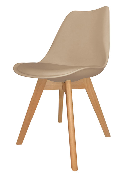 Silla Eames Cross Wood Beige Sandy