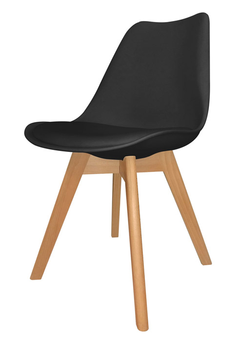 Silla Eames Cross Wood Negro