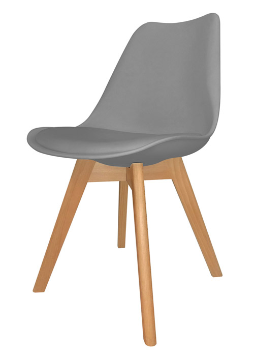 Silla Eames Cross Wood Gris