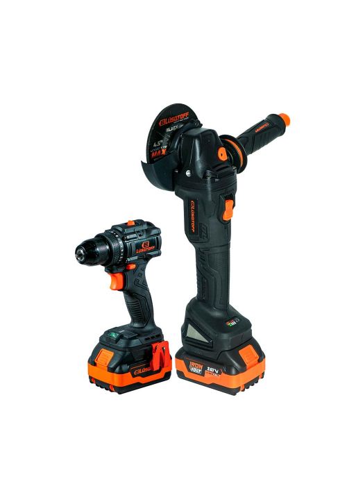 Kit amoladora angular + taladro inalámbrico KATL-9 Neutro
